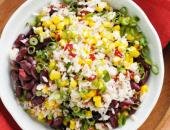 Рецепт салата с фасолью и рисом Фото салата с фасолью