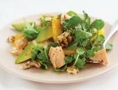 Салат из лосося (семга) с кресс-салатом Салат из лосося (семга) с кресс-салатом